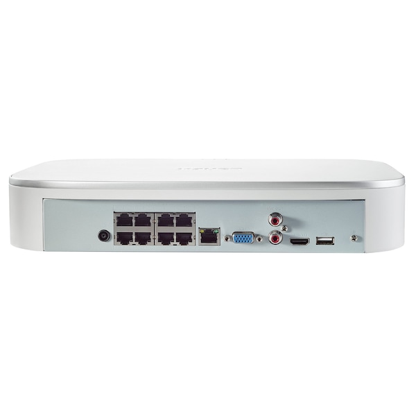 Lorex Fusion 4K 8.0-MP 16-Camera-Capable 8 Wired, 8 Wi-Fi 2-TB NVR, , White - N845A62