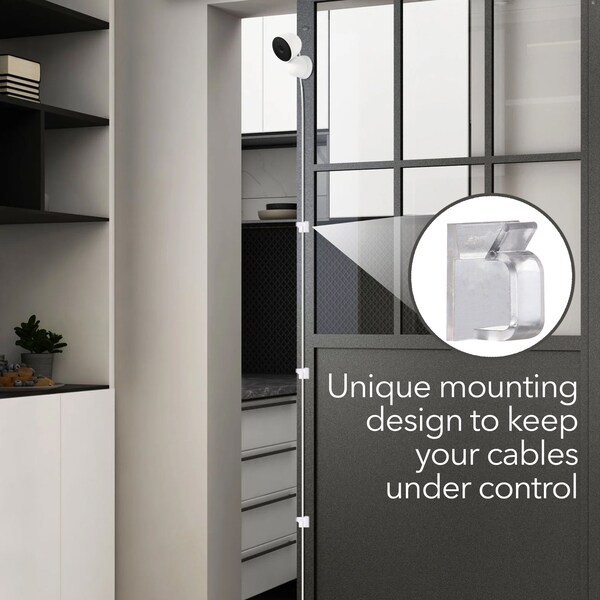 Wasserstein Camera Magnetic Wall Mount, for Google Nest Cam Indoor, Wired - NestCamIndoorMagnetMntUS
