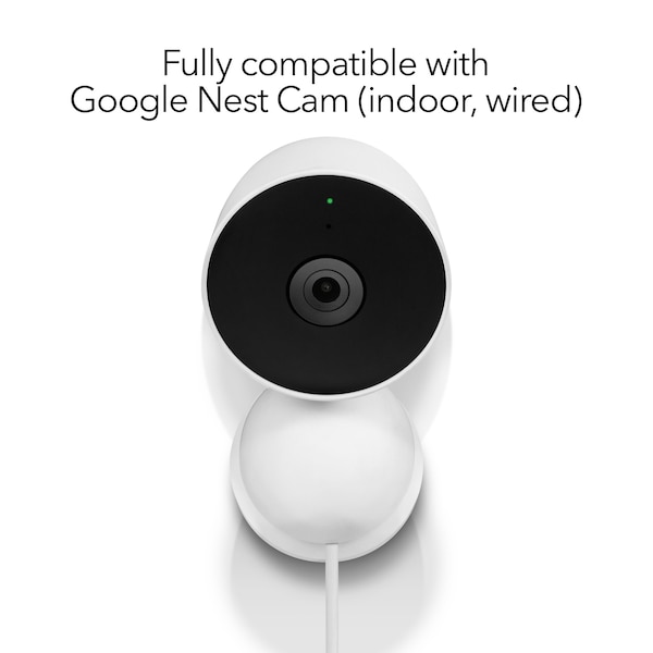 Wasserstein Camera Magnetic Wall Mount, for Google Nest Cam Indoor, Wired - NestCamIndoorMagnetMntUS