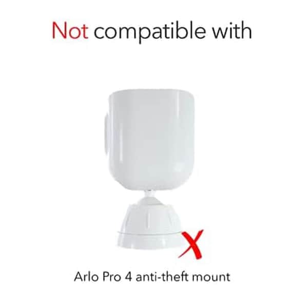 Wasserstein 2-in-1 Universal Camera Gutter Mount, for Wyze, Blink, Ring, Arlo, Eufy Camera, White - UnivGutterMountWhtUS