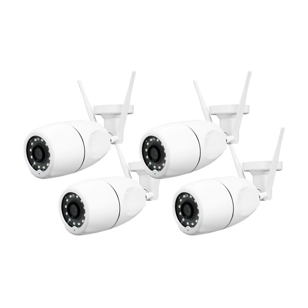 Amaryllo Athena Biometric 4X Outdoor Wi-Fi 4-Security Camera Set - ACR1501R82AWH