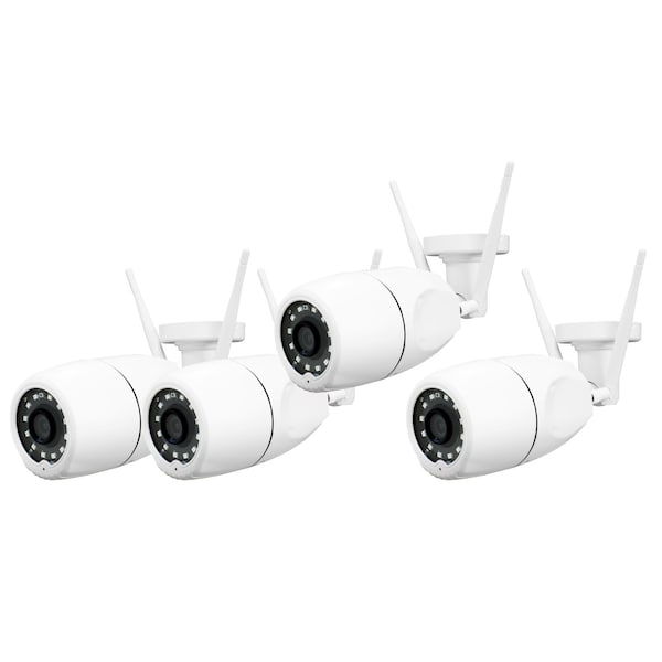Amaryllo Athena Biometric 4X Outdoor Wi-Fi 4-Security Camera Set - ACR1501R82AWH