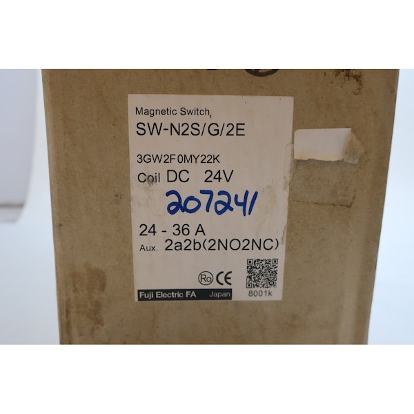 Arrancador de voltaje completo de 40Hp, 24-36A Amps, 24V-DC - SC50BAG 3GW2F0MY22K de Fuji Electric