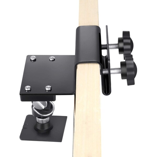 Wasserstein Camera Gutter Mount, for Ring, Arlo, Blink, Reolink Cams, Compatible Solar Panels, Black, 2PK - GutterSolar2BlkUSA