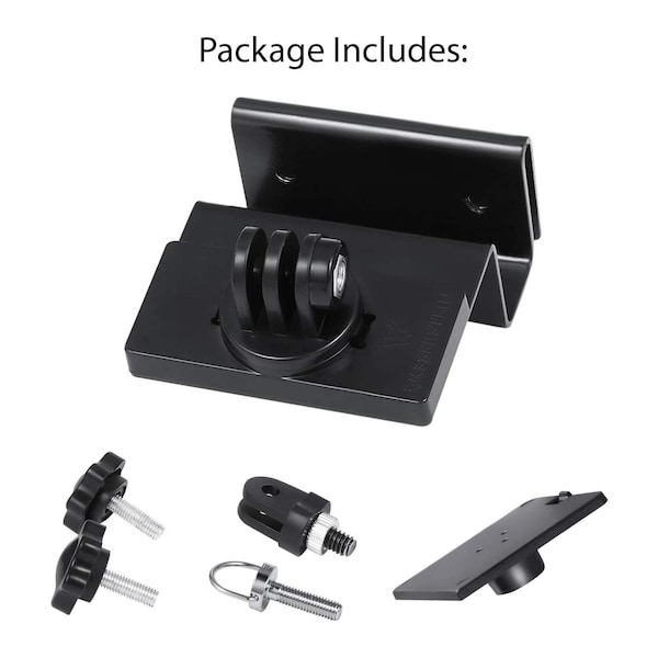 Wasserstein Camera Gutter Mount, for Ring, Arlo, Blink, Reolink Cams, Compatible Solar Panels, Black, 2PK - GutterSolar2BlkUSA
