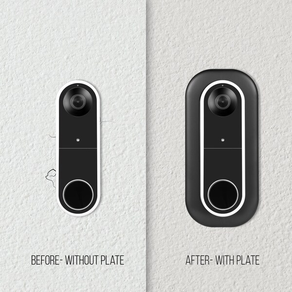 Wasserstein Doorbell Wall Plate, for Arlo Essential Wire-Free Video Doorbell - ArloEssDBWallPlateUS