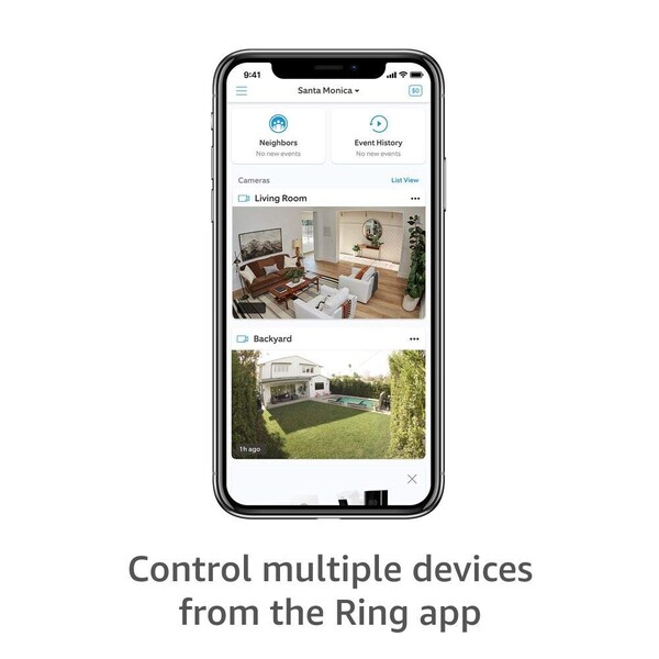 Ring Stick Up Cam Battery HD White Certified Refurbished - RINB082YTBWTS