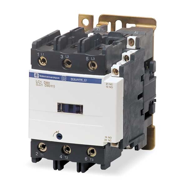Contactor Magnético IEC de Square D, 3 Polos, 480 V CA, 80 A, Reversión: No - LC1D80T6