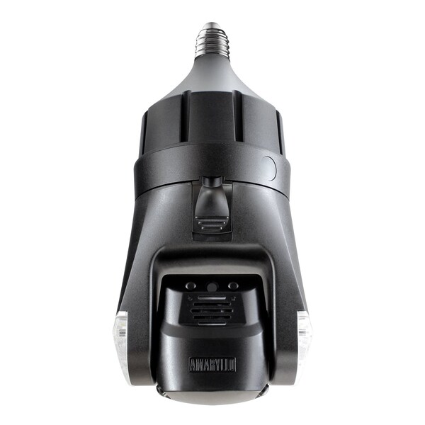 Amaryllo Triton Biometric Auto Tracking Outdoor Wi-Fi Security Camera with Light Bulb E26 - ACR1608R32BKE26C1