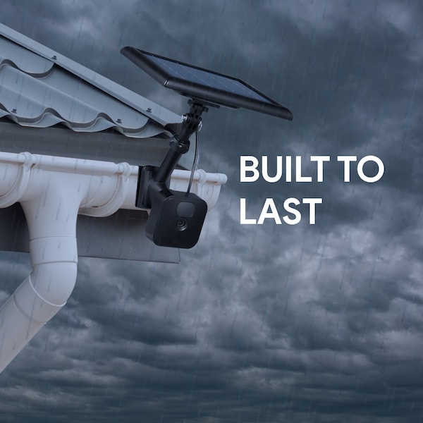 Wasserstein 2-in-1 Universal Camera Gutter Mount, for Wyze, Blink, Ring, Arlo, Eufy Camera, Black - UnivGutterMountBlkUS