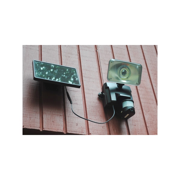 Maxsa Innovations Secure Motion-Activated Solar Security Video Camera/Floodlight - Black - 44642-CAM-BK
