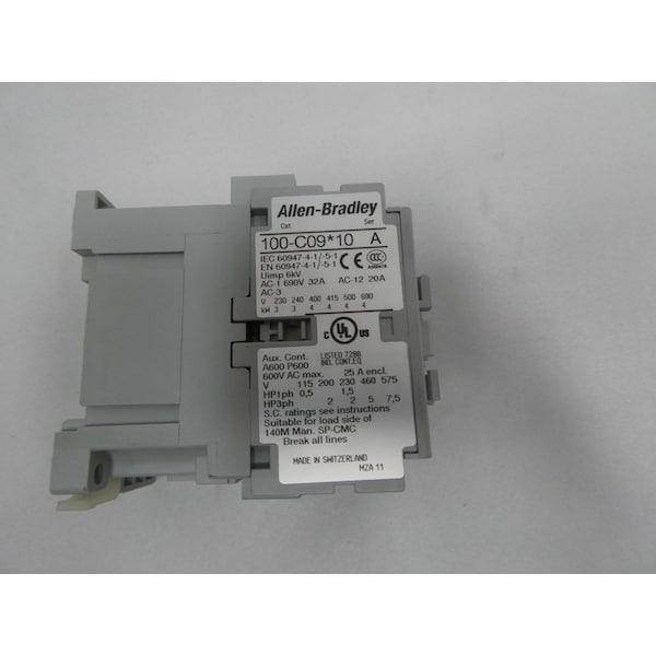 CONTACTOR AC de 400V-AC 25A 5HP - 100-C09KN10 de Allen Bradley