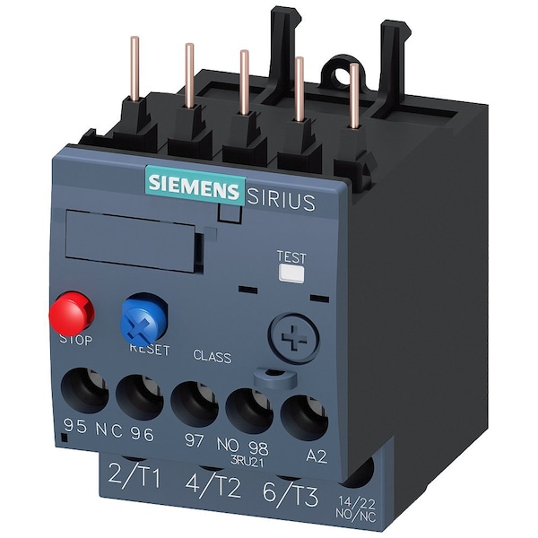 Relevador de sobrecarga Siemens, 4.50 a 6.30A, 3P, Clase 10 - 3RU21161GB0
