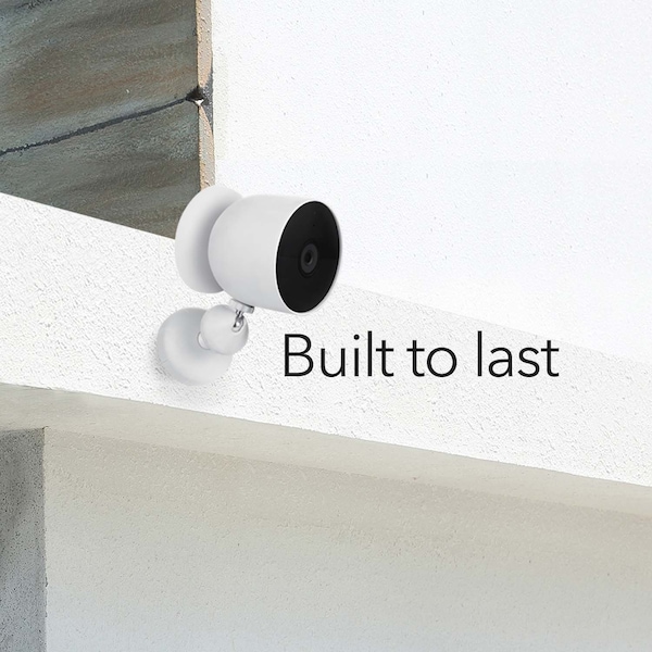 Wasserstein Premium Camera Wall Mount, for Google Nest Cam Battery, Designed for Google Nest - NestPremMntWhtUS