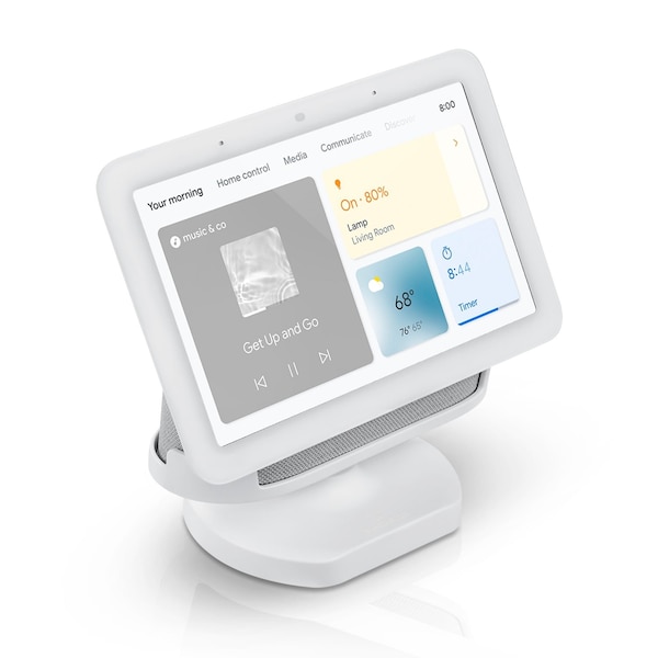 Wasserstein Adjustable Stand, for Google Nest Hub 2nd Gen, Made for Google, Chalk - NestHub2GenStandWhtUS
