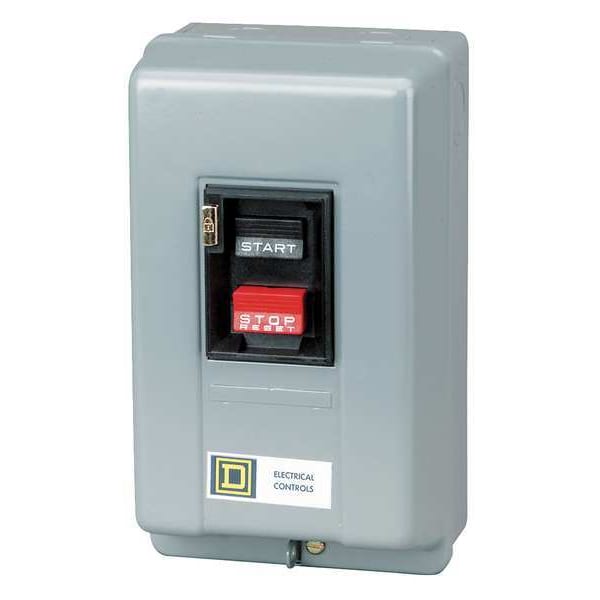 Arrancador manual de motor Square D, NEMA, 16A, 600VCA, 2P - 2510MBG1