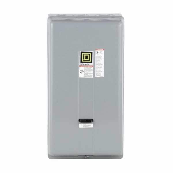 Arrancador magnético NEMA Square D no reversible, 1 clasificación NEMA, 120V CA, 3 polos, 1NA - 8536SEG1V02H30S.