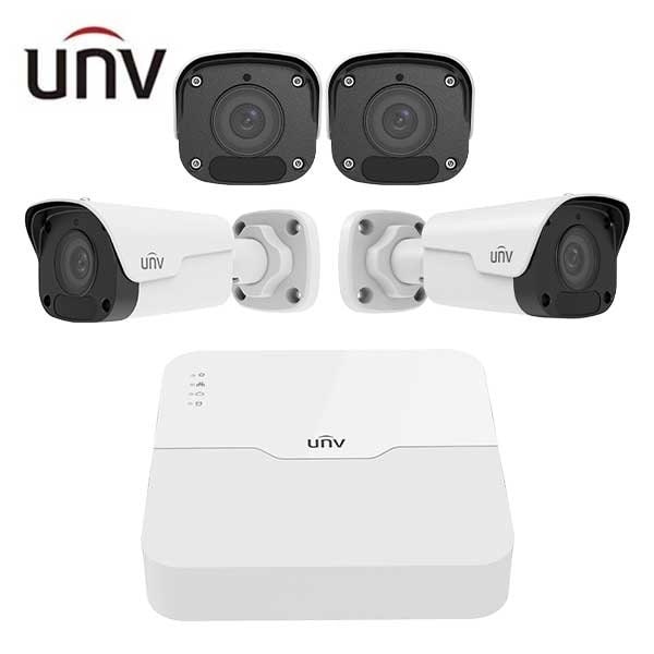 Uniview UNV 4ch Kit, 1NVR, 4X2122, 2MP Bullet - UNV-04KIT2122