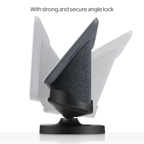 Wasserstein Adjustable Stand, for Google Nest Hub 2nd Gen, Made for Google, Charcoal - NestHub2GenStandBlkUS