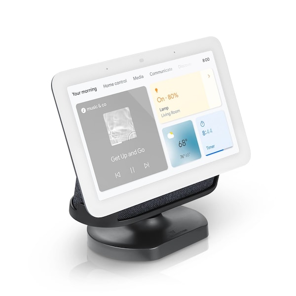 Wasserstein Adjustable Stand, for Google Nest Hub 2nd Gen, Made for Google, Charcoal - NestHub2GenStandBlkUS