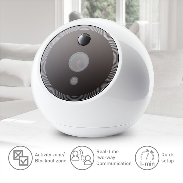 Amaryllo Apollo Pet Biometric Auto Tracking Indoor Wi-Fi Security Camera - ACR1501R16WHC1