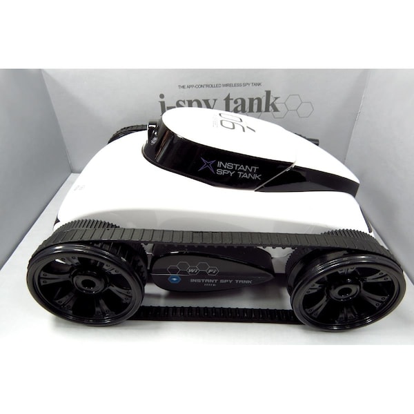 Pinpoint iBot I-Spy Tank with WiFi Camera White - PI3287042