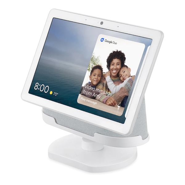 Wasserstein Adjustable Stand, Official Made for Google, for Google Nest Hub Max, Chalk - GoogleHubMaxStaWhtUSA
