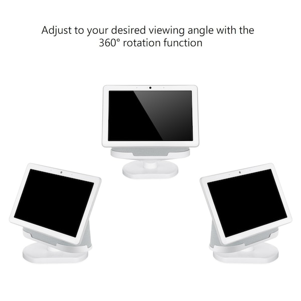 Wasserstein Adjustable Stand, Official Made for Google, for Google Nest Hub Max, Chalk - GoogleHubMaxStaWhtUSA