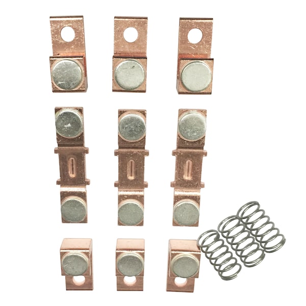 Kit de contacto de reemplazo eléctrico de 3 polos para Cutler Hammer NEMA Tamaño 4, serie B1 - BEB6364 de Brah Electric