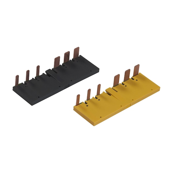 Conjunto de conexiones de alimentación, barras colectoras paralelas e inversoras, para montaje de contactores de inversión de 3P, LC1D40A-D80A - LA9D65A69 de Schneider Electric.