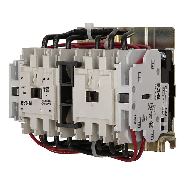 Contactador magnético de inversión Eaton a 120VAC 3 polos 18A NEMA 0 - CN55BN3AB