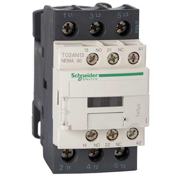 Contactor magnético Schneider Electric NEMA, 9A, 24VCA, NEMA 00 - T02AN13B7