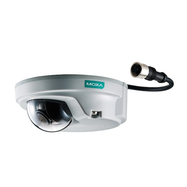 Moxa En50155, HD, Cmpct Ip Cam, 1 Mic, Poe, 4.2Mm, Vport P06-1Mp-M12-Mic-Cam42 - VPort P06-1MP-M12-MIC-CAM42