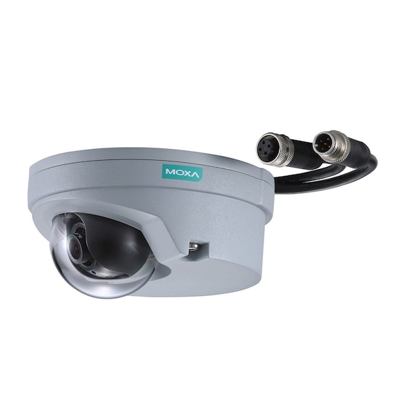 Moxa En50155, FHD, H.264/Mjpeg Ip Cam, M12 Cnct, 1 Mic Bltin, Vport P06-2M80M-T - VPort P06-2M80M-T
