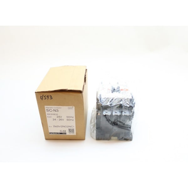 Contactador de CA de 24V-DC 65A de 50Hp Fuji Electric - SC-N3 3NC2H0E22