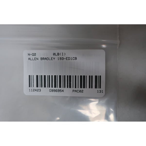 Retén de sobrecarga de amperaje de 1-5A de Allen Bradley - 193-ED1CB