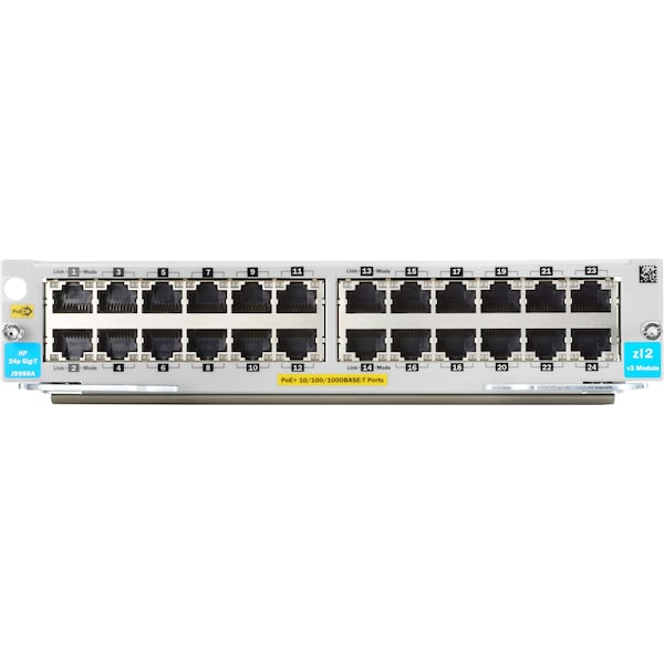 Hp Enterprise Hp 24P 10/100/1000Base-T Poe+ V3 Zl2 Mod - J9986A