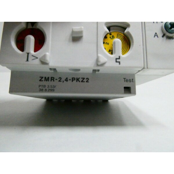 Protector de motor Moeller BLOQUE DE VIAJE 1.6-2.4A AMP RELEVADOR DE SOBRECARGA - ZMR-2,4-PKZ2