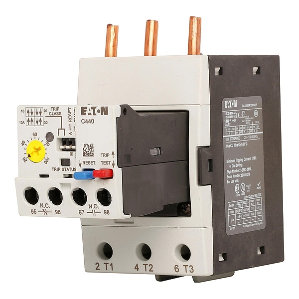 Relevador de sobrecarga Eaton, NEMA, Eléctrico, Automático/Manual - C440A1A005SAX