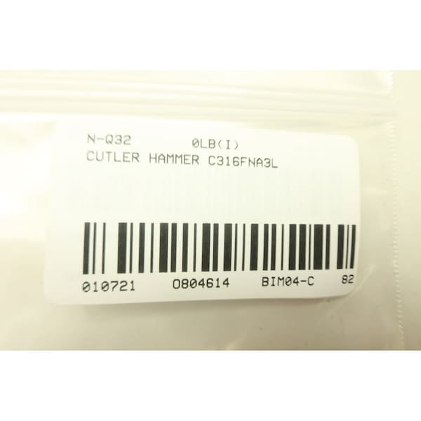 Eaton Cutler-Hammer C316Fna3L Relé de Sobrecarga Térmica de 3.5-5A Amp - C316FNA3L