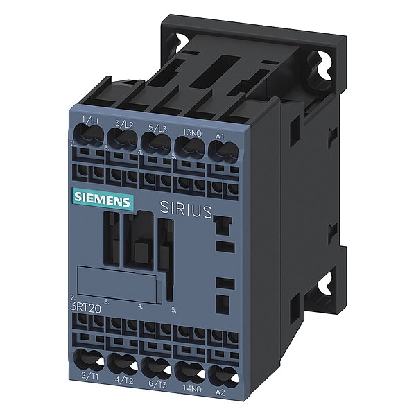 Contacto de potencia Siemens, 3 polos, 220/240V AC, 7 A - 3RT20152AP611AA0