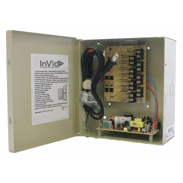 Invid Tech Power Supply, Input 110VAC, 8.4VA Rating - IPS-AC16-2-2UL