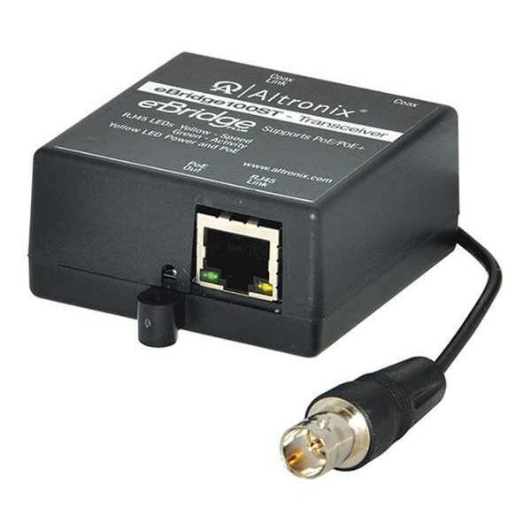 Altronix PoE Transceiver, 2-21/32" L x 2-17/64" W - EBRIDGE100ST