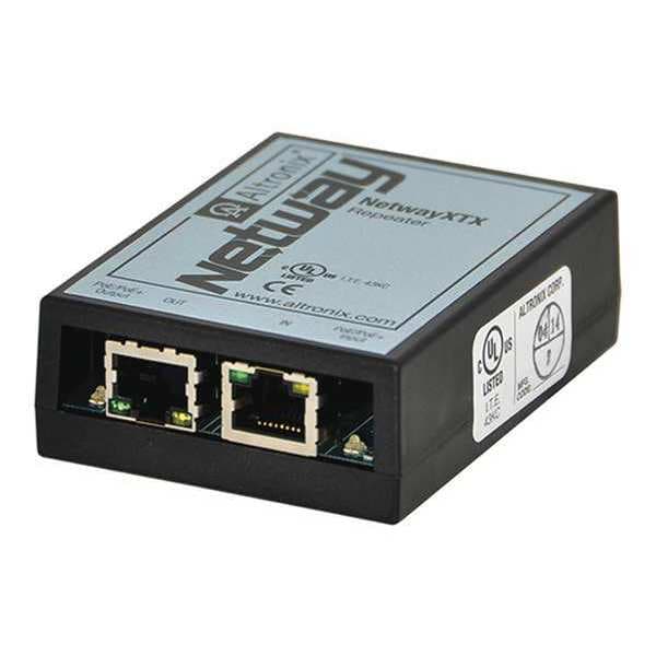 Altronix PoE Repeater, Black, 1"H x 2-1/2"W, Plastic - NETWAYXTX