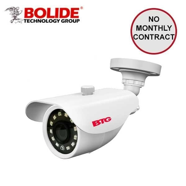 Bolide 1080P AHD / TVI / CVI / Analog Bullet Camera, 1/3" CMOS, 3.6mm Fixed Lens, IR Up to 65 ft., Control - BOL-BTG1235-AHQ