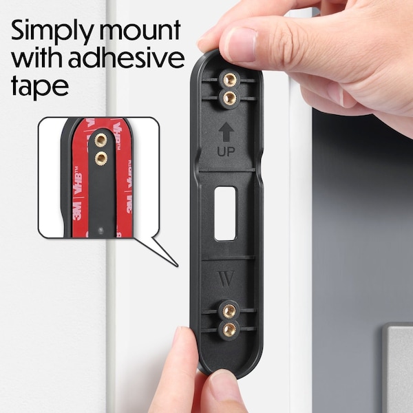 Wasserstein Doorbell No-Drill Mount, for Google Nest Doorbell battery - GoogleDBNoDrillMntUS