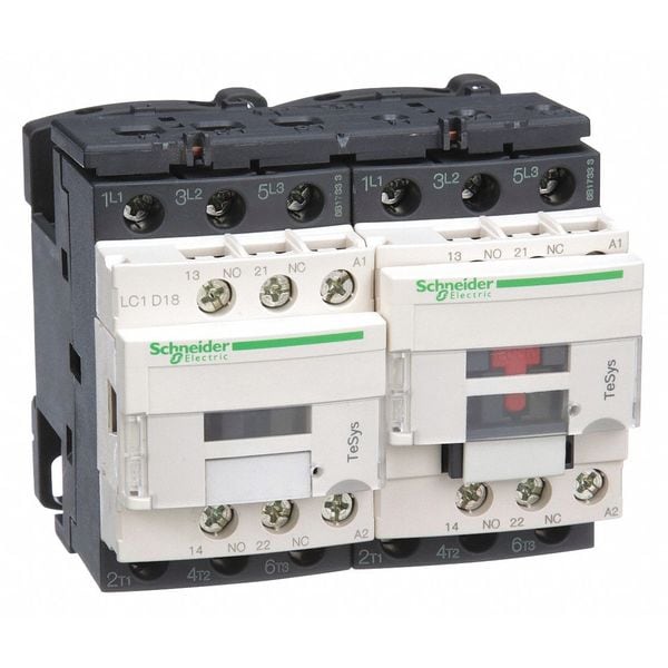 Contactador Magnético IEC, 3 Polos, 120 V CA, 18 A, Reversión: Sí - LC2D18G7