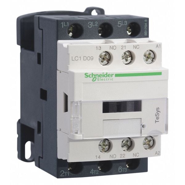 Contacto magnético IEC, 3 polos, 110 V AC, 12 A, Reversión: No - LC1D12F7