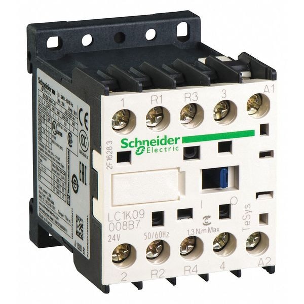 Contacto magnético IEC Schneider Electric, 4 Polos, 110 V CA, 9 A, Reverso: No - LC1K09008F7