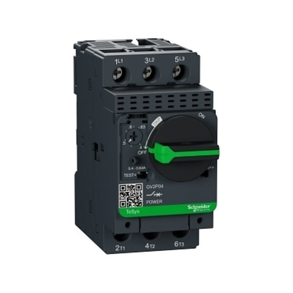 Arrancador manual de motor Square D, perilla, 20 a 25A, 3P - GV2P22